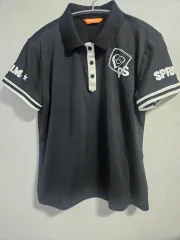 パームスプリングス ブラック 半袖 ポロTシャツ