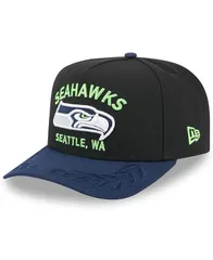 ニューエラ メンズ アクセサリー 帽子 New Era Mens Black College Navy Seattle Seahawks 2025 NFL Draft AFrame 9FIFTY Snapback Hat Black College Navy
