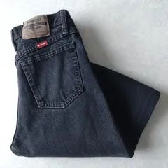 ■古着 Wrangler ラングラー ブラックジーンズ デニムパンツ 黒 W30L32【L5694】