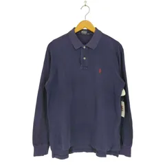 ポロバイラルフローレン Polo by RALPH LAUREN  ポニー刺繍 鹿の子 L/S ポロシャツ メンズ import：L 