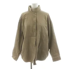 アメリカン ホリック AMERICAN HOLIC シャツ ブラウス L ベージュ スタンドカラー 長袖 胸ポケット /AN56 ■GY61