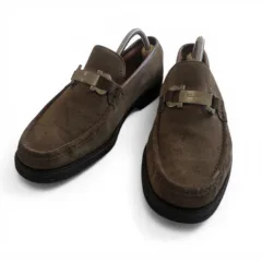 Salvatore Ferragamo サルヴァトーレ　フェラガモ　ガンチーニ　ローファー　ドレスシューズ　サイズ11　29cm　ブラウン　スエード　　ホースビット