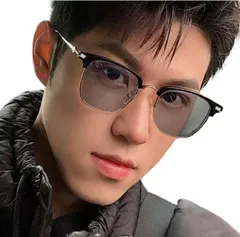 【新着商品】[REONAS] サーモント 調光 変色メガネ サングラス ブルーライトカット パソコン 伊達メガネ 軽量 クラシック おしゃれ メンズ 男女兼用 Thurmont