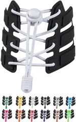 【在庫セール】[KutsuGoods] クツグッズ (脱ぎ履き簡単) 結ばない 靴紐 伸びる ゴム シューレース スニーカー 留め具 ほどけない 靴ひも ドローコード 丸紐