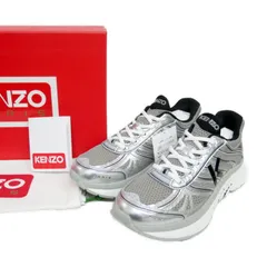 KENZO by NIGO ケンゾー ニゴー 国内正規 24SS PACE LOW TOP SNEAKERS ペース スニーカー FE55SN070F64 定価68200円 GREY SILVER BLACK グレー シルバー 41 US8 26のサムネイル