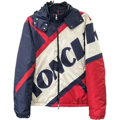 MONCLER モンクレール BERT バート サイズ4 BIGロゴ フーデッド ダウンジャケット メンズアウター 【中古】 32601K325
