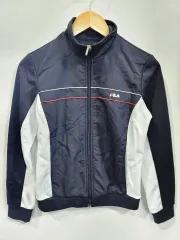 FILA フィラ ブラック/白 トラック ジャケット S