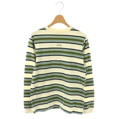 ビームスボーイ BEAMS BOY ボーダーカットソー Tシャツ 長袖 2 緑 マルチカラー /CX ■GY60