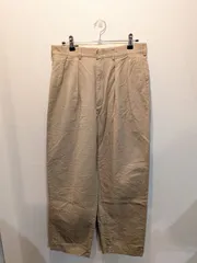 美品　00s　Polo by Ralph Lauren　ポロバイラルフローレン　コットンリネン　パンツ　トラウザーズ　ベージュ　2タック　W31表記　ドミニカ共和国製