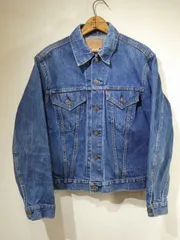 70s ビンテージ Levi's リーバイス 70505 0217 布ケアタグ スモールe デニム ジャケット Gジャン 44位 60s BIG ビッグ E 66シングル ハチノス