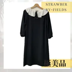 極美品　STRAWBERRY-FIELDS　ストロベリーフィールズ　襟付きワンピース　フォーマル　入学式　卒業式