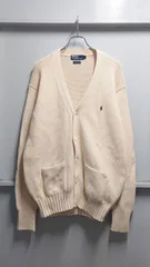 90’s Polo by Ralph Lauren Cotton knit low-gauge cardigan L