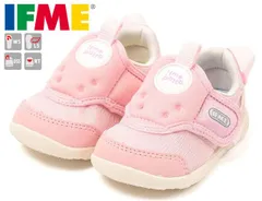 イフミー 20-6301 IFME patto ベビースニーカー ベビーシューズ ファーストシューズ ベビー靴 軽量 面ファスナー 洗えるインソール 幼稚園 保育園 通園 履きやすい 履かせやすい 歩きやすい 軽い 赤ちゃん イフミーパット 靴 ピンク