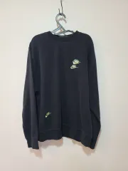 ナイキ ブラック スウェット ライム ロゴ XL