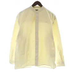 アイテムズ アーバンリサーチ ITEMS URBANRESEARCH シャツ M ベージュ 無地 バンドカラー 長袖 /KW ■GY58