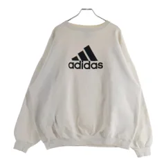 adidas (アディダス) 90S VINTAGE LOGO SWEAT USA製 ロゴ スウェット トレーナー ホワイト