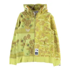 A BATHING APE (アベイシングエイプ) ×VGM SHARK FULL ZIP HOODIE シャーク フルジップ フーディー パーカー イエロー 001ZPL231906C
