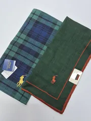 【新品】POLO RALPH LAUREN メンズハンカチ & タオルハンカチ セット
