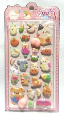 デコレーションステッカー！可愛いお尻シールCタイプ１枚ぷくぷくシール 3Dステッカー 立体ステッカー ぷっくりシール 中空 デコシールDIY