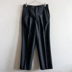 【80S】COMME des GARCONS HOMME 【80年代 2タック スラックス パンツ】 ブラック ギャルソン オム s2603009