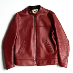 【美品】666 triple six【ステアハイド マンダリンカラー シングルライダースジャケット】40 レザー トリプルシックス 26030146のサムネイル