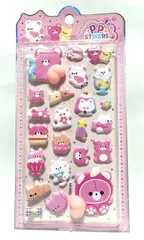 デコレーションステッカー！可愛いお尻シールDタイプ１枚ぷくぷくシール 3Dステッカー 立体ステッカー ぷっくりシール 中空 デコシールDIY