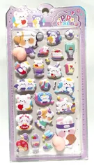 デコレーションステッカー！可愛いお尻シールEタイプ１枚ぷくぷくシール 3Dステッカー 立体ステッカー ぷっくりシール 中空 デコシールDIY