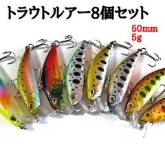 トラウト渓流ミノー 5cm 4.5ｇ 8個セット シンキングミノー リュウキッシュ　トラウトルアー　トラウトミノーのサムネイル