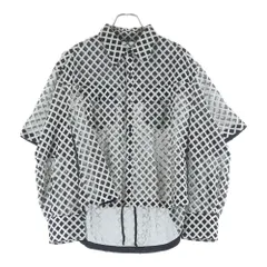 UNDERCOVER (アンダーカバー) 22SS JUN TAKAHASHI 2WAY SHEER WESTERN SHIRT JACKET シアー 2ウェイ ウエスタン シャツ ジャケット ホワイト/ブラック UC1B1409-2