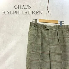 CHAPS RALPH LAUREN ラルフローレン チェック スラックス パンツ SN-SA053 ボトムス 85 グリーン系  メンズ ファッション _201023のサムネイル