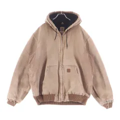 CARHARTT (カーハート) 00S ACTIVE JACKET 04年製 アクティブ ジャケット 中綿 ダック ジップアップ パーカー ブラウン J130 BRN