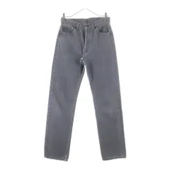 Levi's (リーバイス) 80s 501 先染め ボタン裏653 USA製 スモールe ストレートデニムパンツ ブラック 501-0658