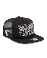 ニューエラ メンズ アクセサリー 帽子 New Era Mens Black New York Yankees Street Team AFrame Trucker 9FIFTY Snapback Hat Black ブラック