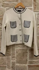 M01　エンポリオアルマーニ　EMPORIO ARMANI　トップス　ジャケット　ニット　ブルゾン　ポケット4　バイカラーのサムネイル