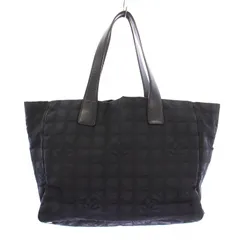 シャネル CHANEL ニュートラベルライン ココマーク トートバッグ ハンドバッグ ナイロン ロゴ 黒 ブラック /BB ■OH