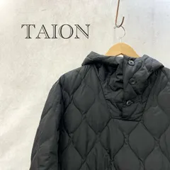 TAION MILITARY LINE ダウン フーディー TAION-106PML-1 トップス M ブラック  メンズ ファッション _201023