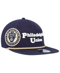 ニューエラ メンズ アクセサリー 帽子 New Era Mens Navy Philadelphia Union Heritage The Golfer Snapback Hat Navy ネイビー