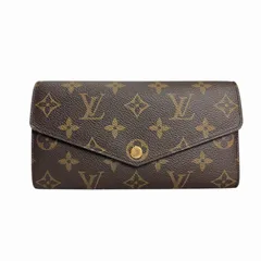 ルイヴィトン LOUIS VUITTON 美品 M60531 モノグラム ポルトフォイユ・サラ 長財布 ウォレット ブラウン