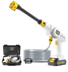 コードレス高圧洗浄機 充電式 多機能　高圧洗浄機 コードレス 充電式 10000mAhバッテリー2個付き 強力噴射 自吸式 洗車機