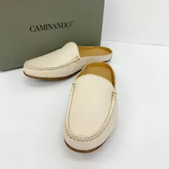 CAMINANDO カミナンド ミュール ローファー フラットシューズ MULE LOAFERS サンダル レディース サイズ7 アイボリー 靴 DF18170■