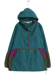 【お得なクーポン配布中!】  80s USA製 エルエルビーン ナイロン アノラック パーカー ジャケット レディース XL メンズ L 程 古着 ヴィンテージ プルオーバー マンパ