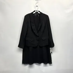 レディース ジャケット ワンピース 黒 23号 23ABR フォーマル 大きいサイズ☆CTR-26☆