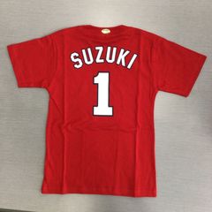 広島カープ 鈴木誠也 背番号1 Tシャツ Lサイズ 赤 - メルカリ