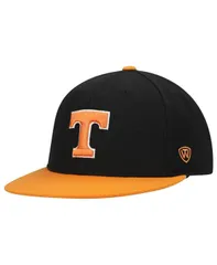 トップオブザワールド メンズ アクセサリー 帽子 Tシャツ Top of the World Mens Black and Tennessee Orange Tennessee Volunteers Team Color TwoTone Fitted Hat