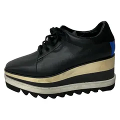 stellamccartney(ステラマッカートニー) スニーカー 36 レディース - 黒×ブルー×マルチ 厚底