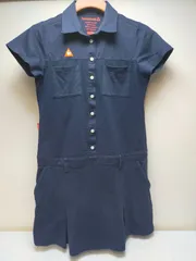 ルコックスポルティフ ゴルフ ワンピース L ネイビー 半袖 ポロシャツ ワンピ レディース スポーツ ゴルフウェア Lサイズ le coq sportif