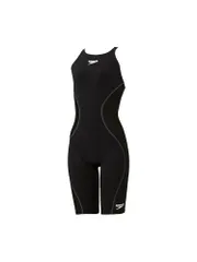 新品 [スピード] 競泳水着 Pro Hybrid 2 Openback Kneeskin プロハイブリッド2オープンバックニースキン ガールズ ブラック/ブラック 140