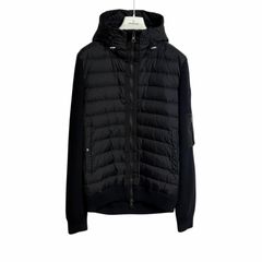 MONCLER モンクレール ダウンニット切替 Lサイズ ブラック セーター 