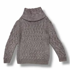 ANN DEMEULEMEESTER ネックウォーマー付きニット セーター アンドゥムルメステール 352-01-13018 パープル系 XS （10216M）のサムネイル