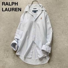 ラルフローレン✨ 近代モデル リネンシャツ ストライプ 麻 オーバー